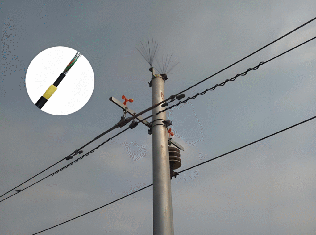 vano aéreo cable ADSS